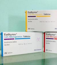 Jämförande egenskaper hos euthyrox- och l-tyroxinpreparat Vilket läkemedel är bättre euthyrox eller l-tyroxin
